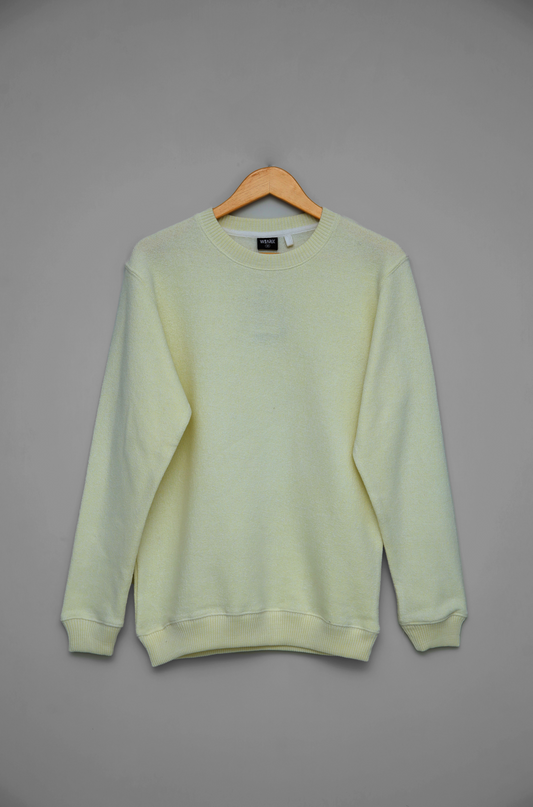 Premium Bright Cream Towel Fleece Sweatshirt