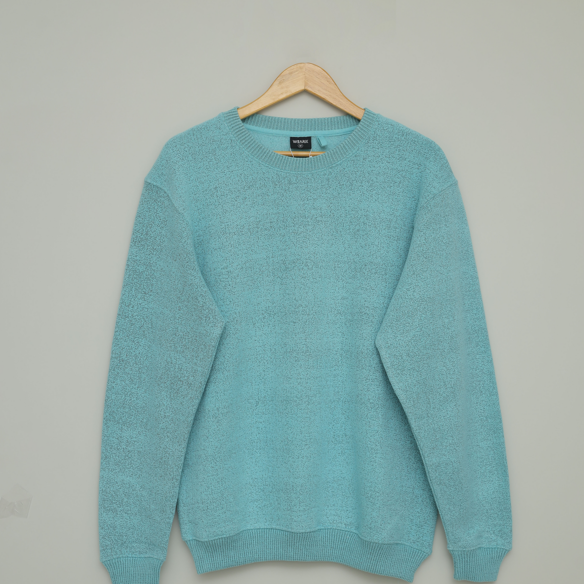 Premium Cyan Blue Towel Fleece Sweatshirt