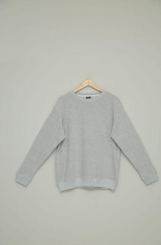 Premium Light Gray Towel Fleece Sweatshirt