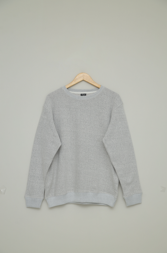 Premium Light Gray Towel Fleece Sweatshirt