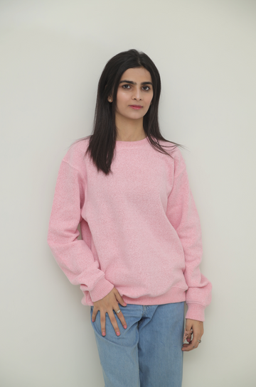 Premium Pink Towel Fleece Sweatshirt