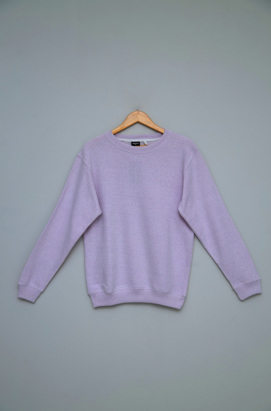 Premium Lavender Towel Fleece Sweatshirt