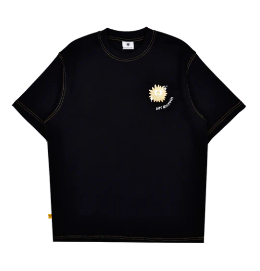 KEYNOTE | Holiday Patchwork Tee Black