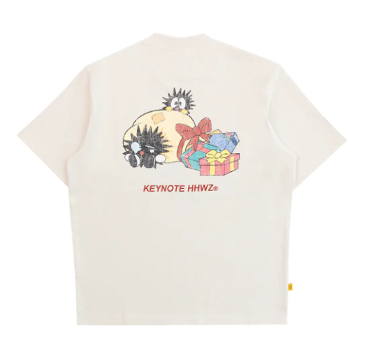 KEYNOTE | Cozy Patchwork Tee Beige